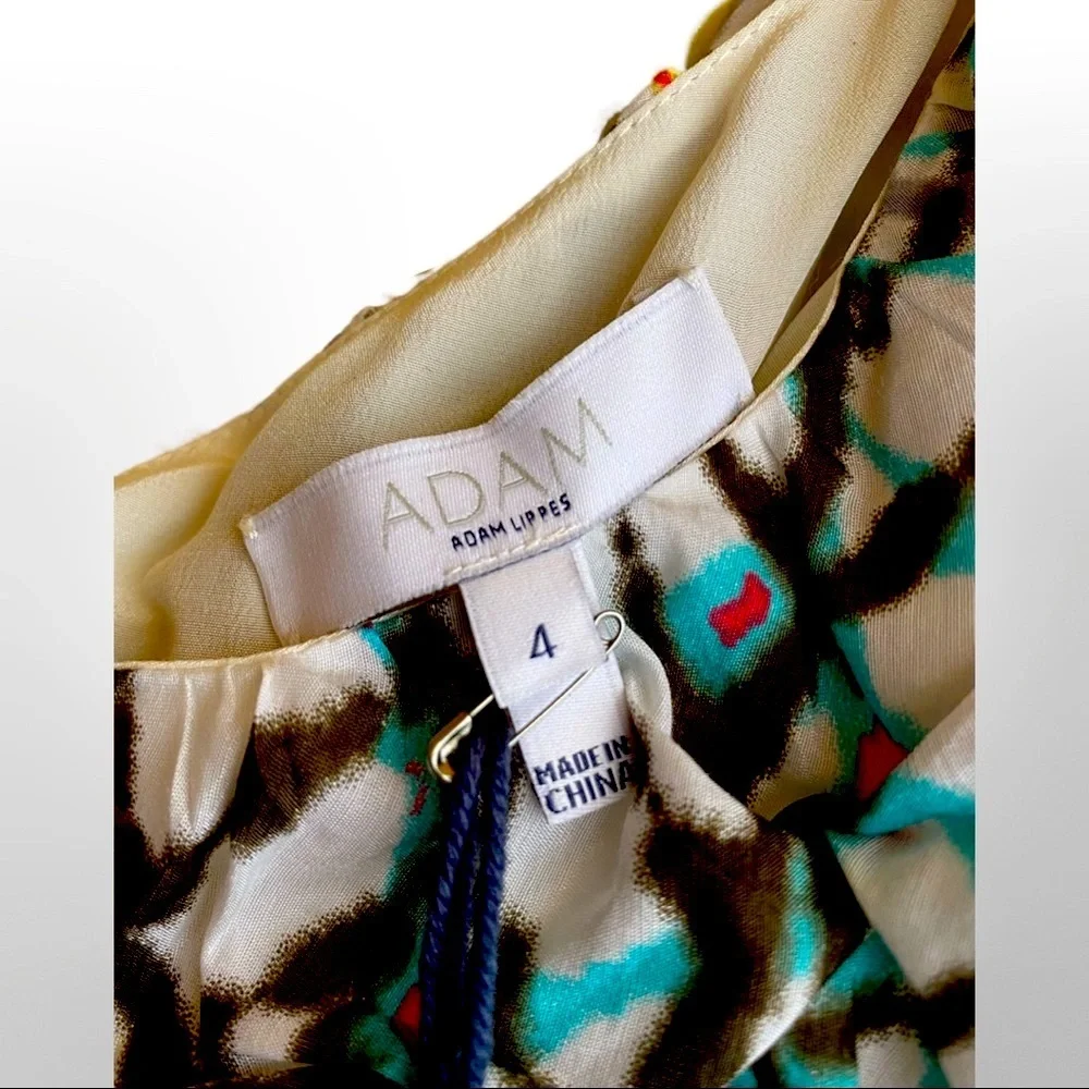 🦋HP🦋 Adam Lippes | One Shoulder Mini Dress | Side Zipper | Bright & Fun! | NWT - Picture 6 of 13